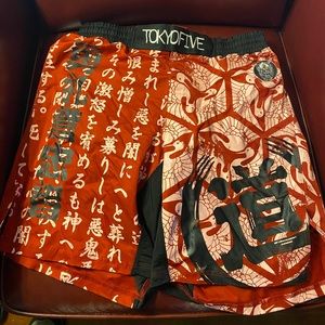 Tokyo Five MMA swim trunks shorts with Japanese